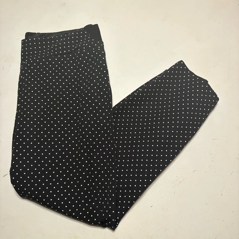 Investments Black and White Polka Dot Pantsuit - Picture 2 of 9
